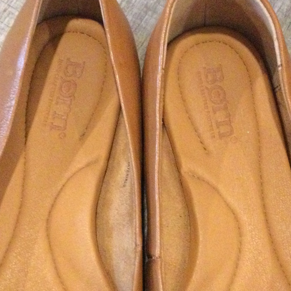 Born Tan Leather Flats - Picture 8 of 8